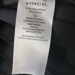 Vince Classic Blue and Black Patterned Skirt